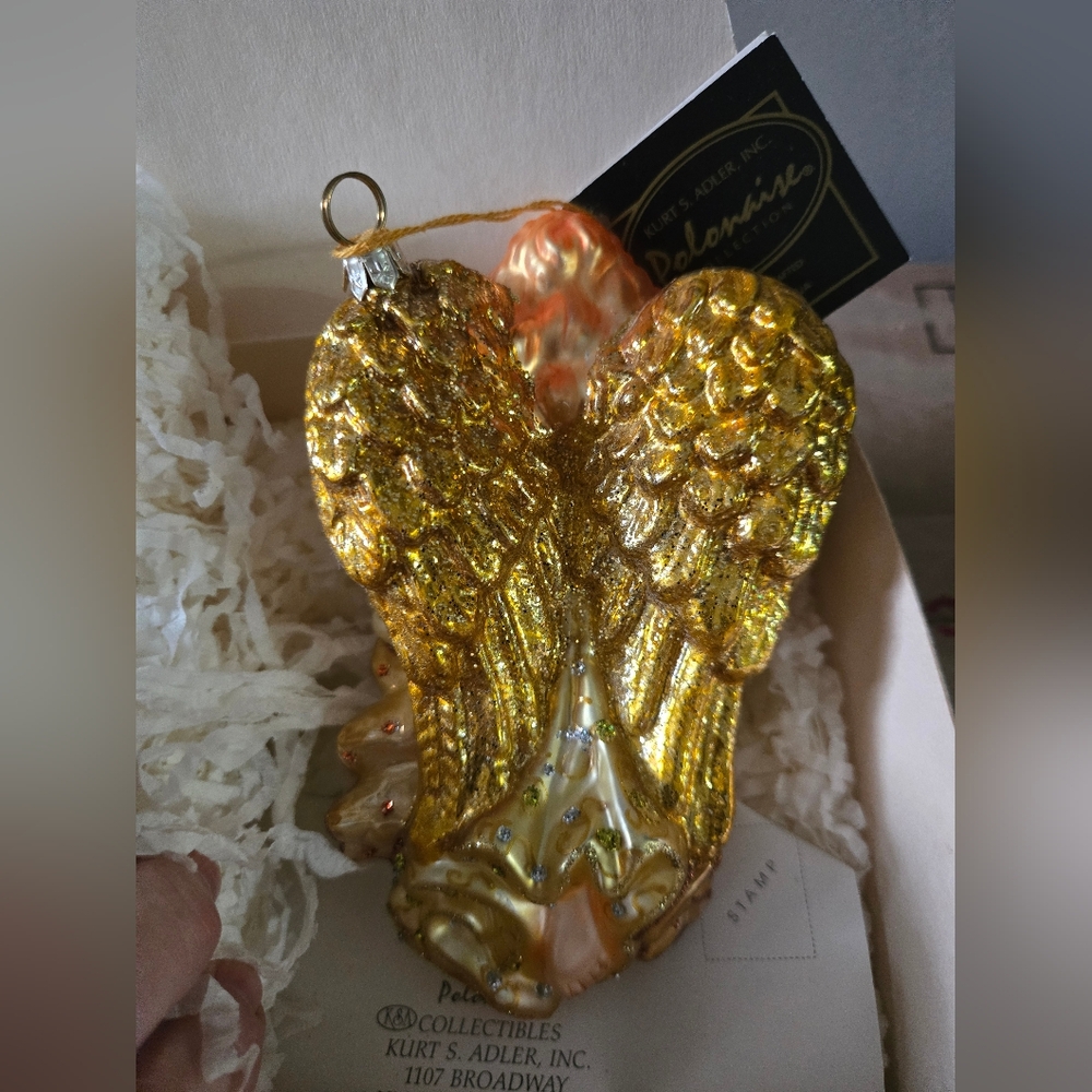 Polonaise for‎ Kurt Adler Christmas Ornament Angel in Box With Tag AP1701A3 - Picture 3 of 5